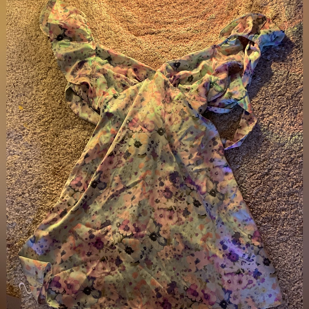 Altar'd State Pastel Floral Blouse